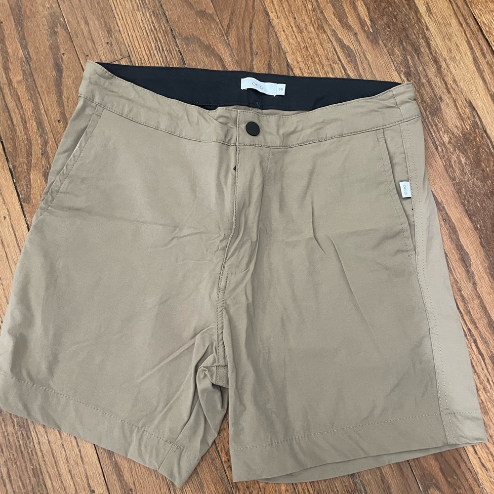 Onia Tan Hybrid Swim Shorts Versatile Lightweight Design